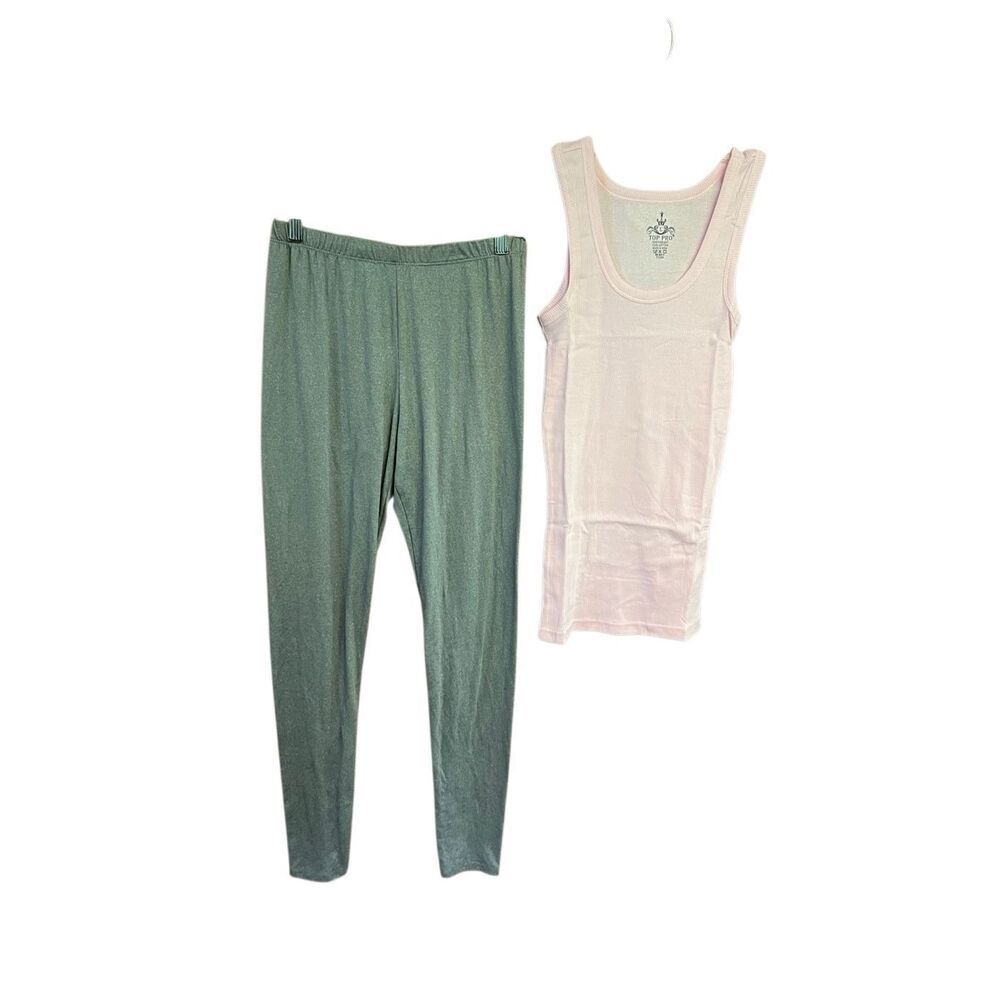 Fashion Nova Lounging Pants / Top Pro Ribbed Tank Top Sz L NWOT